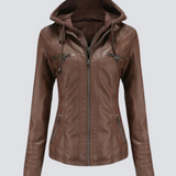 Hooded classic jacket for women