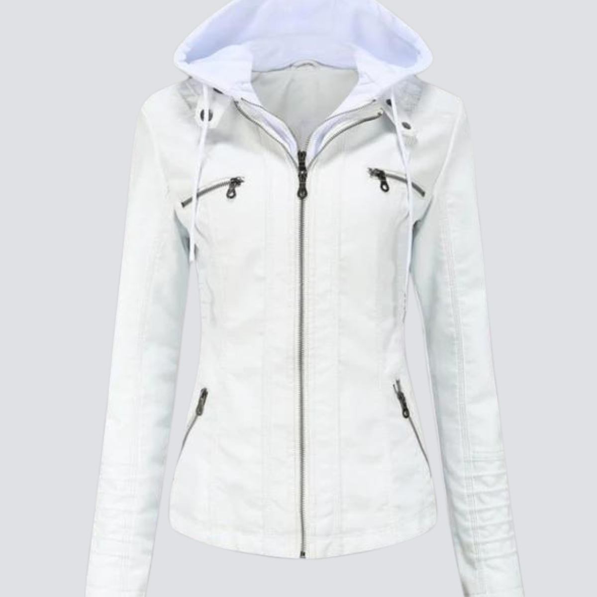 Hooded classic jacket for women