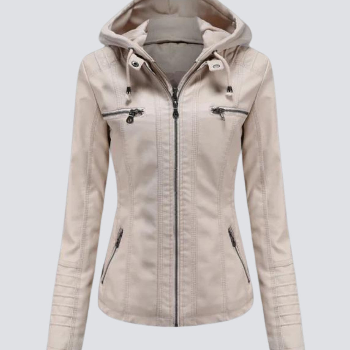Hooded classic jacket for women