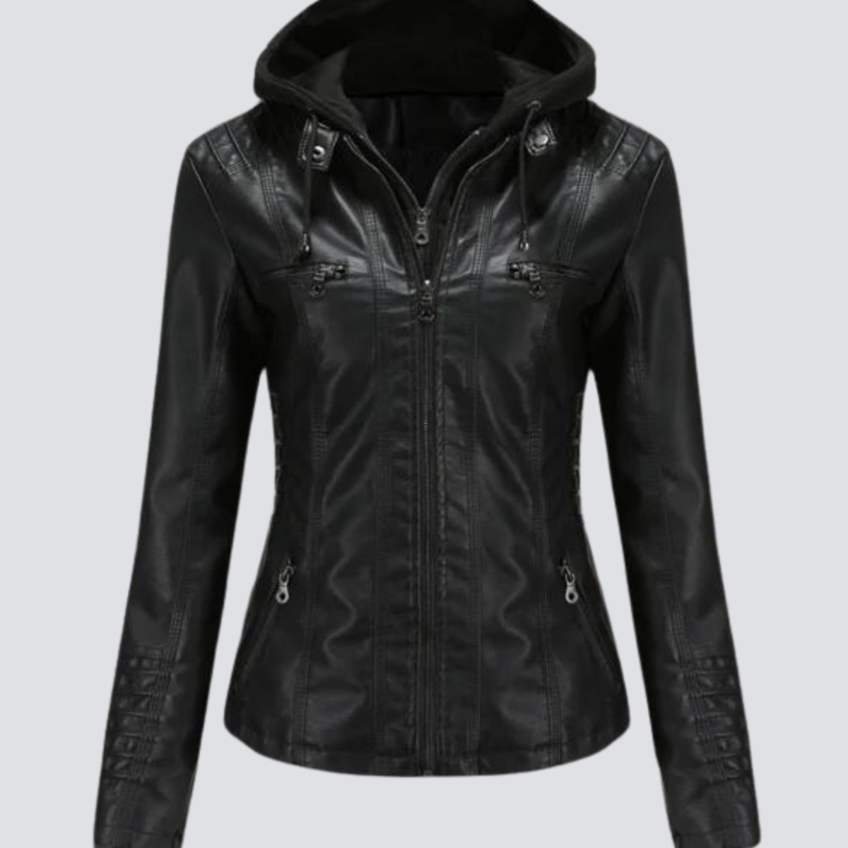 Hooded classic jacket for women