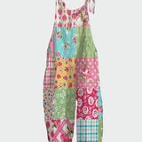 Amelia | Bohemian Patchwork Floral Everyday Jumpsuit