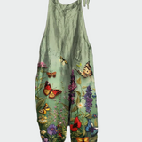 Amelia | Floral Butterfly Garden Partywear Overalls
