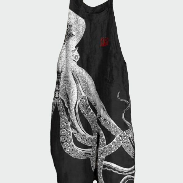 Charlotte | Women's Jumpsuit Featuring Oceanic Print