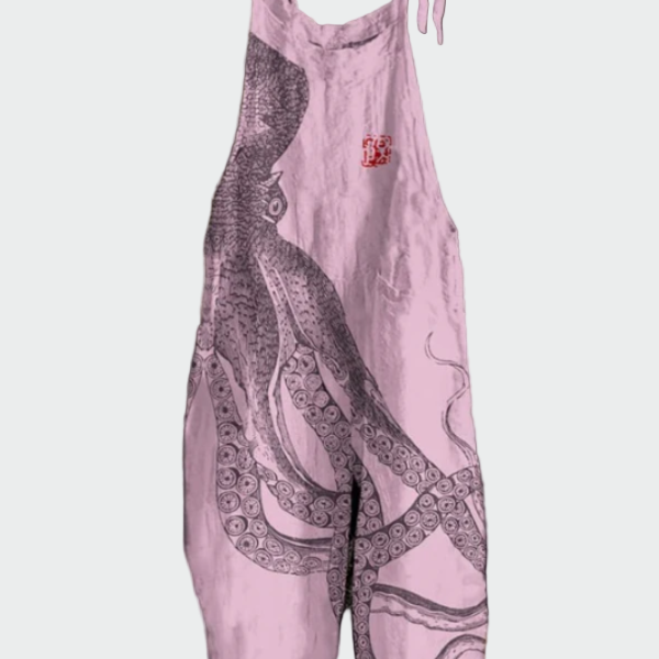 Charlotte | Women's Jumpsuit Featuring Oceanic Print