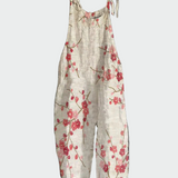 Rowan | Transcendentally Elegant Floral Linen Jumpsuit