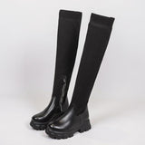 Joan | Vegan Leather Boots Eco-Friendly Black