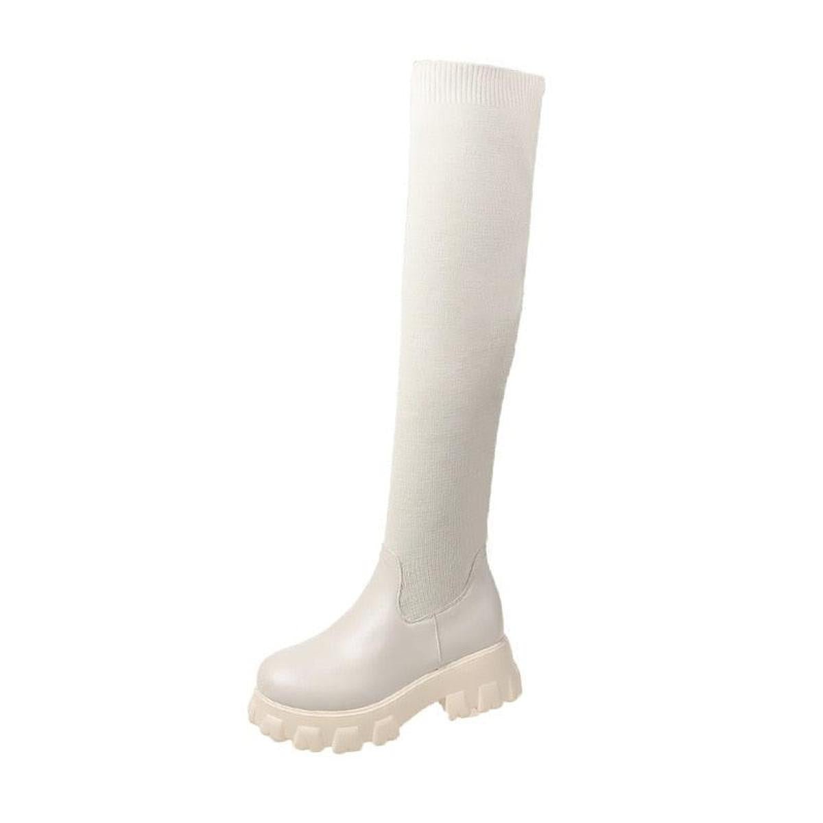 Joan | Vegan Leather Boots Eco-Friendly Black
