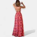 Alexandria | Effortless Open-Back Floral Maxi Dress