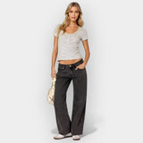 Morgan Montgomery Wood | Low Rise Premium Denim Jeans