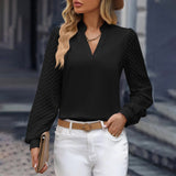 Elegant V-Neck Blouse