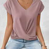 Maia – Twist Front V-Neck Top