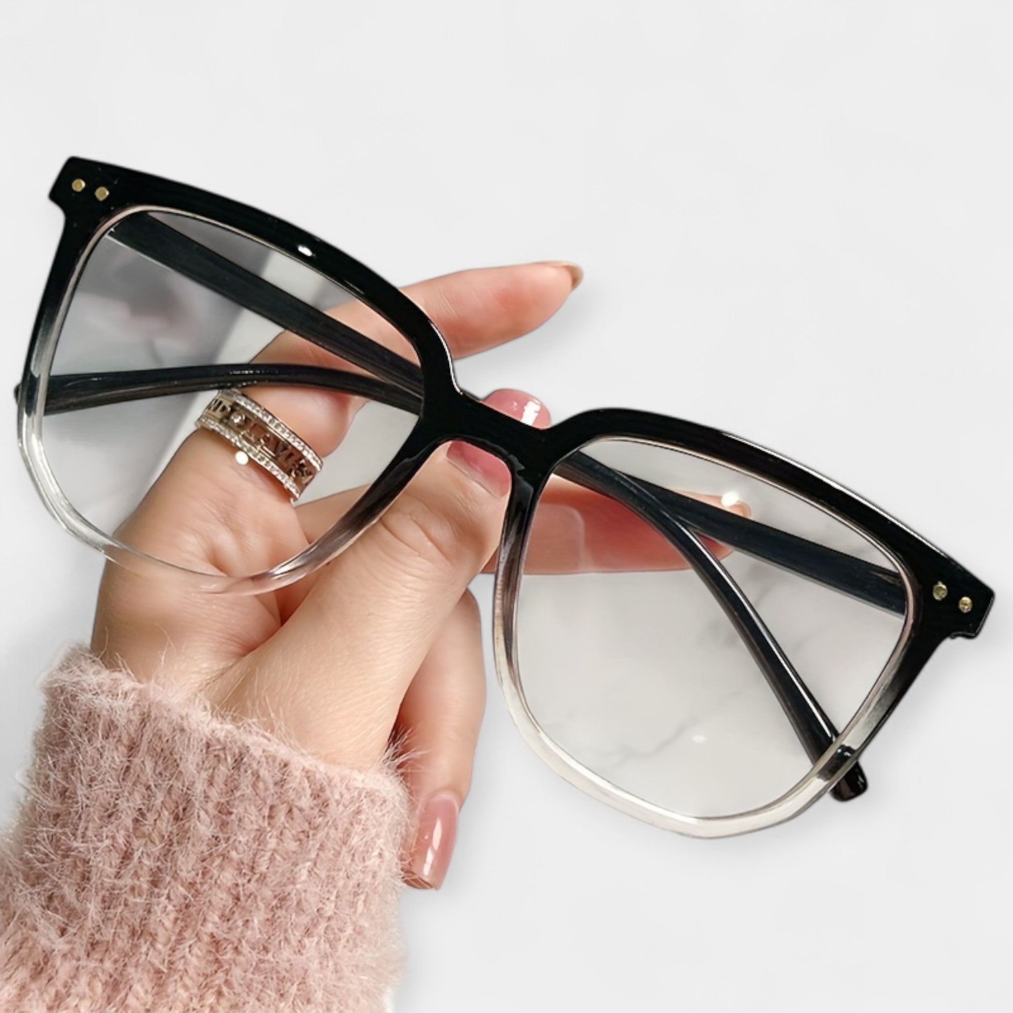 Elegant Square Glasses Blue Light Elite Collection