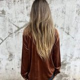 Kaya - Elegant Velvet Blouse