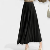 Charlotte | Luxurious Glamorous Pleated Satin Skirt