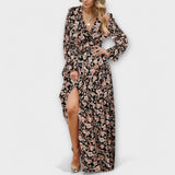 Alexandrina | Floral Maxi Dress Featuring Embroidery