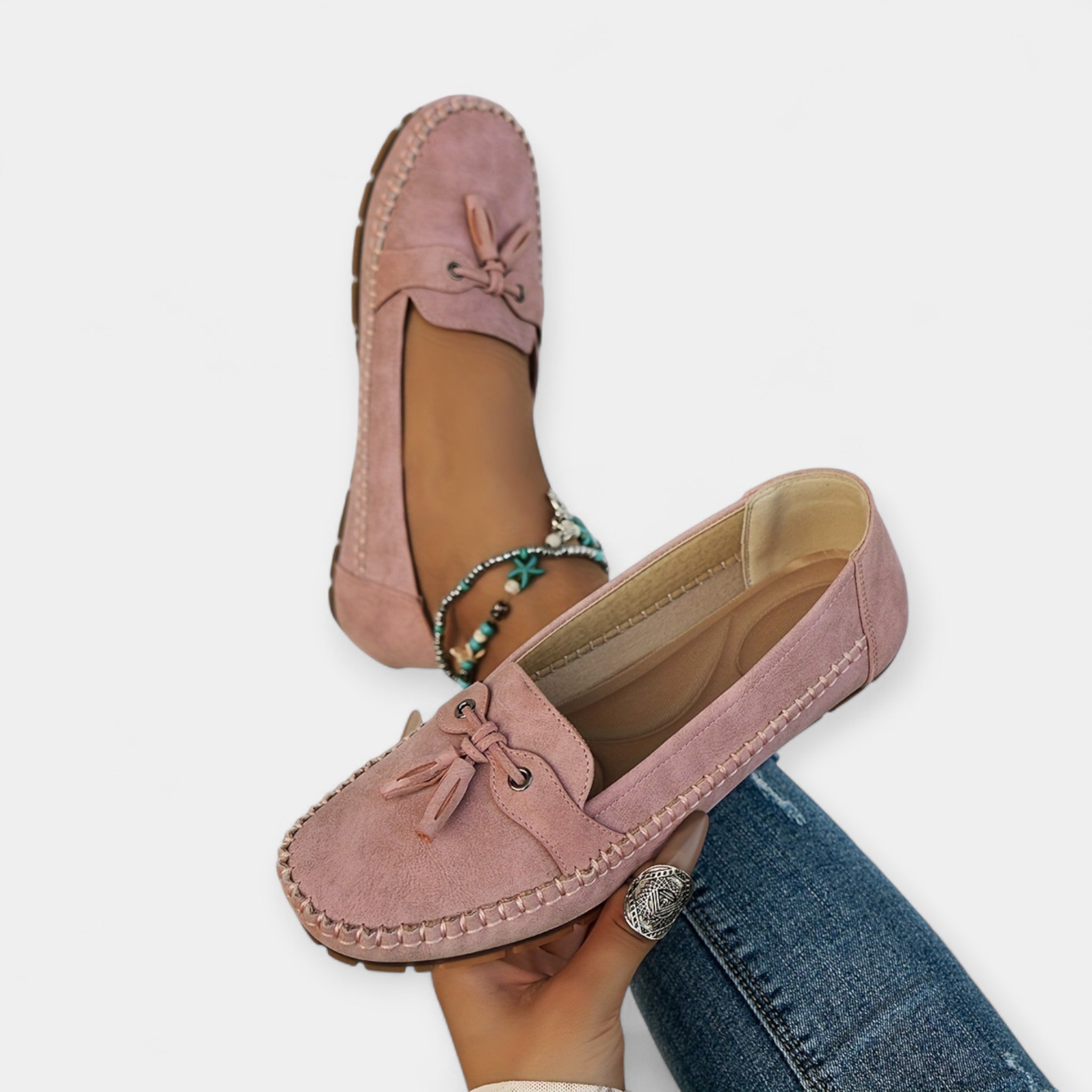 Alexandrina | Elegant Ballet Flats With Bow