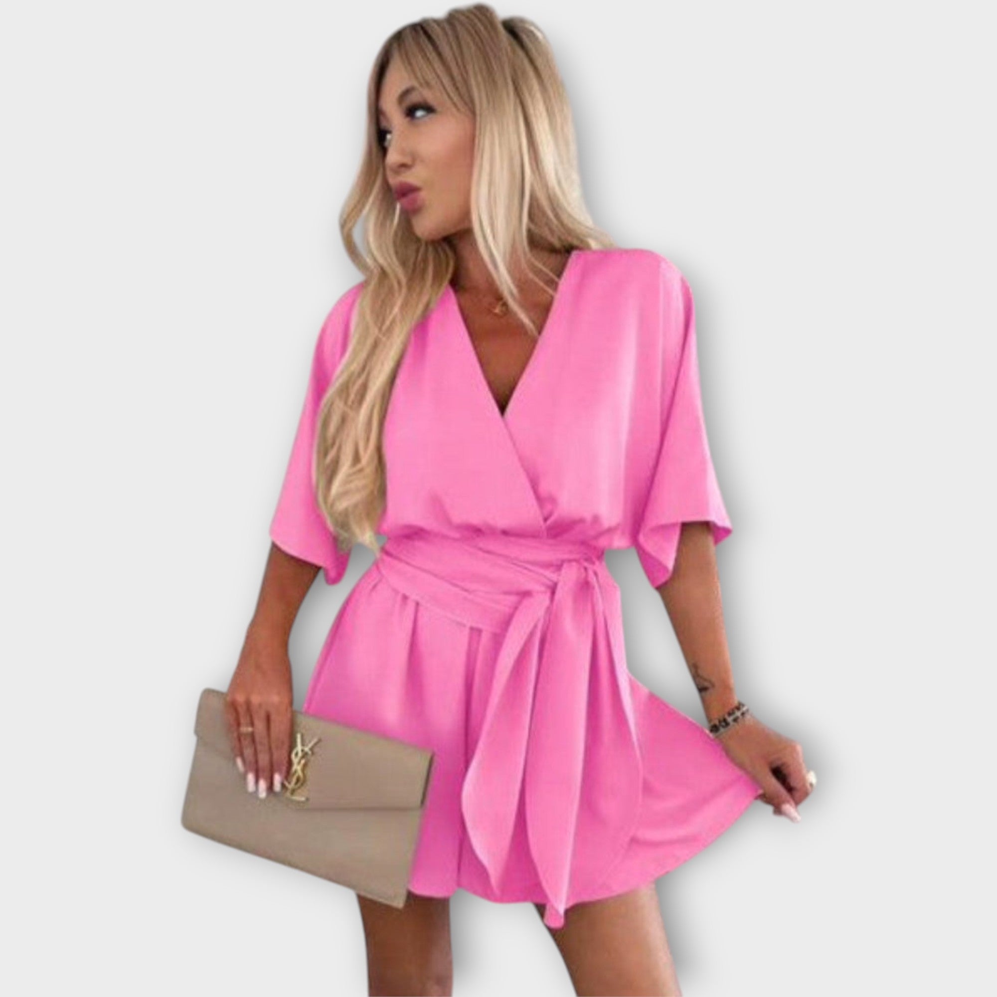 Amelia | Gossamer Extravagant Embroidered Satin Dress