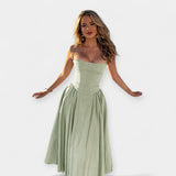 Alexandria | Sumptuously Vintage Strappy Midi Dress
