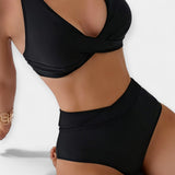 Charlotte | Elegant Modern Monochrome Bikini Ensemble