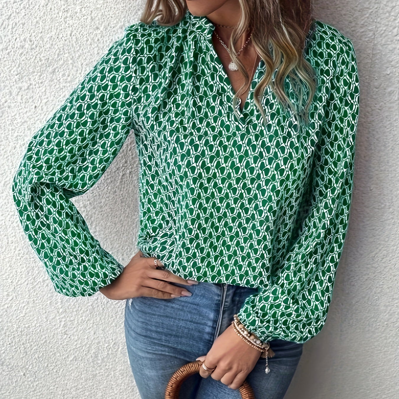 Harriet – Patterned Blouse