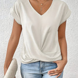 Maia – Twist Front V-Neck Top