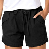 Women's casual loose waist high shorts