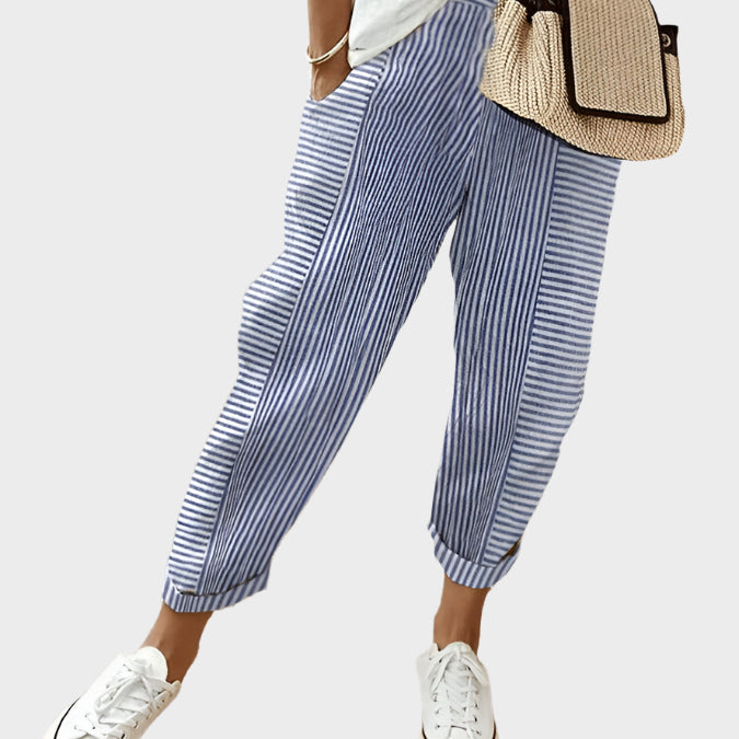 Cameron Timeless Striped Casual Trousers Collection