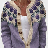 Ainsley | Luxurious Handwoven Vest Floral Embroidery