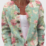 Jordan | Intricate Knitted Vest Floral Embellishment