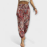 Amelia | Trousers With Ethnographic Folklore Pattern