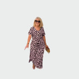 Jacqueline | Leopard Print V-Neck Unsurpassed Dress