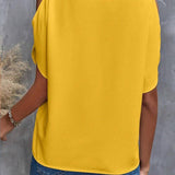 Elegant Off-Shoulder Blouse for Women with Half Sleeves
