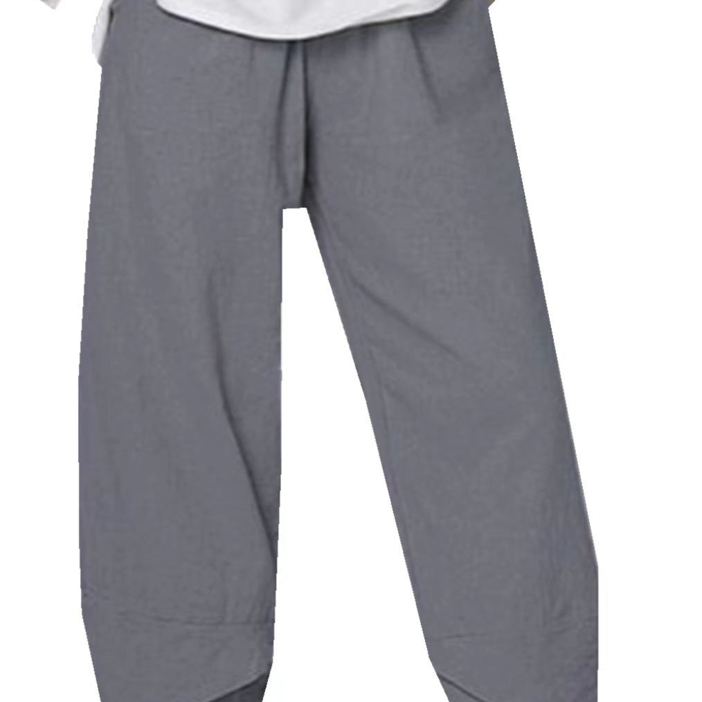 Women's Culottes - Wide Leg - Cropped Length - Elastic Waist - Lightweight Fabric