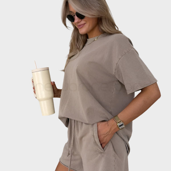 Alex | Oversized Casual Cotton-Blend Loungewear Set
