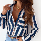 Nina | Elegant Women's Blouse with Satin Print