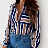 Nina | Elegant Women's Blouse with Satin Print
