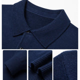 Artam - Warm Knit Long-Sleeve Polo