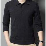 Artam - Warm Knit Long-Sleeve Polo