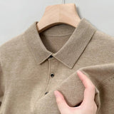 Artam - Warm Knit Long-Sleeve Polo