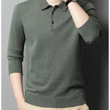 Artam - Warm Knit Long-Sleeve Polo