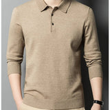 Artam - Warm Knit Long-Sleeve Polo