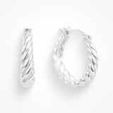Twist Style Earrings Sterling Silver Collection Exclusive
