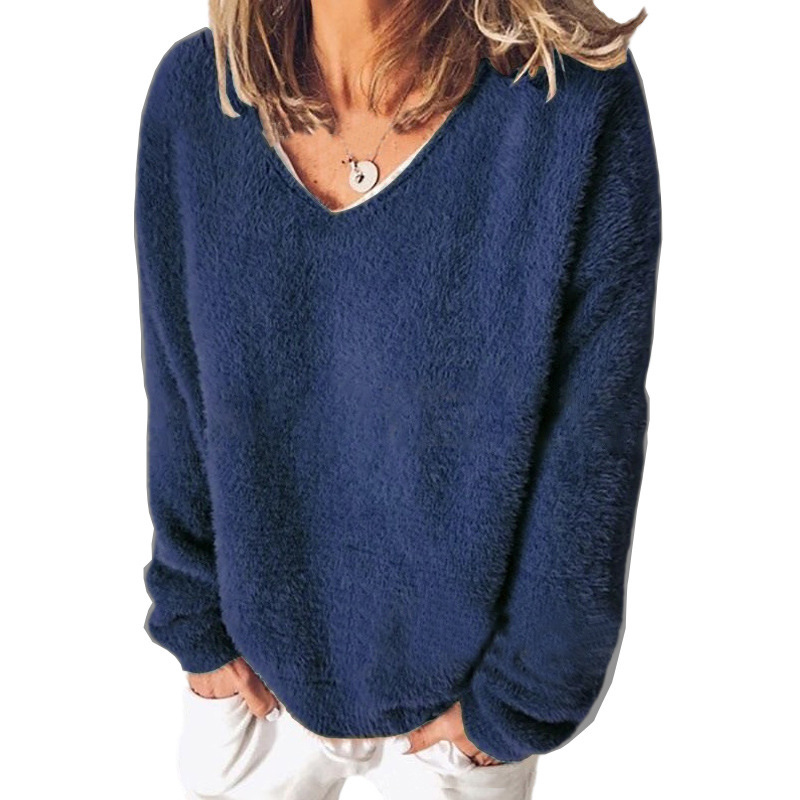 Maryam | V-Neck Sweatshirt – Long Sleeve Casual Style