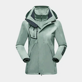 Women’s Outdoor Jacket – Water-Resistant Shell – Fleece Liner – 2-in-1 Design