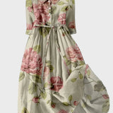 Taylor | Romantic Floral Eveningwear Embroidered Dress