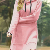 Skye | Hoodie Dress - Hooded with Kangaroo Pocket