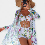 Alexandria | High-Waisted Bikini and Beachwear Set