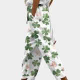 Rowan | Lightweight Floral Print Comfortable Trousers