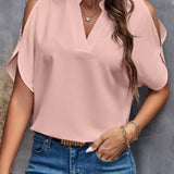 Elegant Off-Shoulder Blouse for Women with Half Sleeves