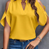 Elegant Off-Shoulder Blouse for Women with Half Sleeves